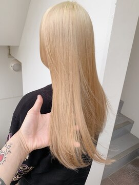 サロンドミルク 新百合ヶ丘店(salon de MiLK) ＊ハイトーン髪質改善インナーカラーベージュショート新百合ヶ丘