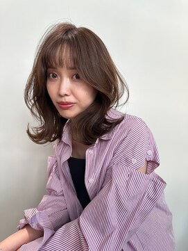 デバイス バイ フレイムス 越谷(DEVICE by Frames) くびれミディアムアム/シースルーバング