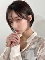 ピープスアンドスー 表参道 渋谷(Peeps&Suu.)&nbsp;切りっぱなし韓国風ショートボブ_髪質改善/20代30代40代