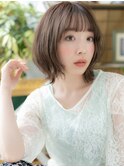 濡れ髪シースルーバング小顔前下がりロブヘアh2志木20代30代40代