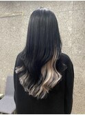 *エクステでインナー&グラデーション*