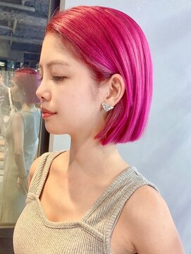 アイティー バイ アルバム 中野店(IT by ALBUM) ビビットピンクボブ_マチルダボブピンクベージュ_ba475501