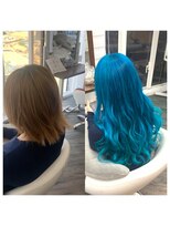 クラン ヘアーアンドスタジオ(CLAN hair & studio)&nbsp;ハイトーンエクステブリーチインナーミルクティーベージュ