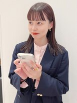 ケーツー あべのキューズモ－ル店(K-two)&nbsp;巻かない前髪* ナチュラルストレートヘア*オイルスタイリング