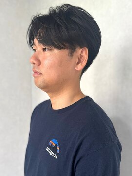 ブロック(bloc) ツーブロック　メンズショート　爽やか　好印象　アッシュカラー