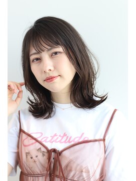 ヘアーアンドメイク エクリ 不動前店(Hair&Make equri) 外ハネミディアム