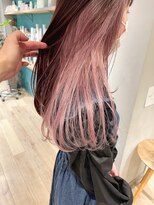 エミス バイ メルト 吉祥寺(emis by melt)&nbsp;【堀惠】インナーカラーイヤリングカラーピンクベージュ吉祥寺