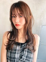銀座　cheri 透明感ブラウン×くびれレイヤー