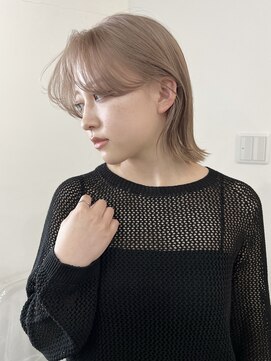 リヴ ウメダ(LIV umeda) ミルクティーベージュ/ブリーチ/ダブルカラー【梅田】