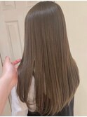 シルキーストレート×透明感ベージュ