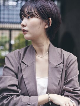 エス ヘアサロン キタハマ(S kitahama) シースルーバングマッシュショート