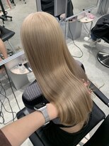 ペレ アネックス 大阪梅田茶屋町店(PELE ANNEX)&nbsp;くびれヘア/アプリコットオレンジ/ハイライトカラー/梅田