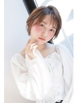 クシュ 本川越店(kusyu...)&nbsp;くびれヘア韓国風巻きアプリコットオレンジ夏ハイライトカラー