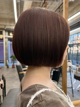 コク 千葉駅西口(COQU) ミニボブ × オレンジブラウン【千葉優希】