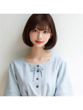 ワトワ 駒川店(WAtoWA) レイヤーボブ/ショートボブ/ハッシュカット/暗めカラー/小顔