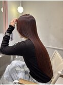 ワンカラーで作る秋の暗め紅茶カラー
