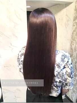メゾン ドゥ ジェメシェラ(Maison de gemeshe'ra) 至高のcutと自社開発髪質改善でつくる　しなやかグレージュ絹髪