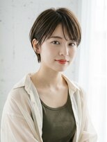 ブロック(BLOCK) 丸み耳掛けベリーショート×透け感ナチュラルブラウン