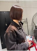 ブラウンボブ×カット＆カラー＆トリートメント