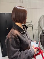 カミエ(kamie) ブラウンボブ×カット&カラー&トリートメント