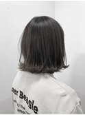 【佐々木 スタイル】アッシュカラー×きりっぱなしボブ