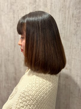 テトテ 門戸厄神店(tetote) 【tetote村山サロンスタイル】内巻き艶ワンカールボブ