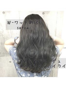 ワット 原宿店(W) 【Wワット原宿店】暗髪ダークグレージュ♪