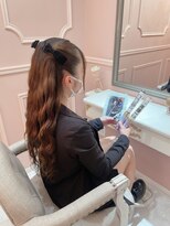 グルーヴ グルーヴ フェエリー(groove groove feerie)&nbsp;まおりんの韓国風ハーフツイン 新宿歌舞伎町ヘアセット