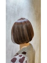 フィゼル あべのルシアス店(Aujua fizelle) 透明感ハイライトショートボブ