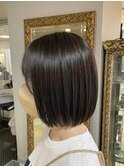 暗髪ボブ(^^)