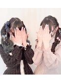 【BLUEFAIRY】夢喰いネオンライブ参戦★推し色リボン双子コーデ