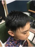 仙台D　ベリーショート刈り上げキッズカット夏休みstyle