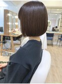 ぷつっとボブ　縮毛矯正　酸性ストレート