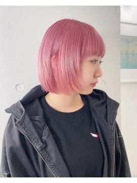 レコ 渋谷(LECO) コットンピンクのミニボブ