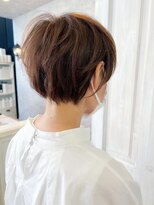 キャアリー(Caary)&nbsp;福山Caary40代50代小顔補正立体カットショートヘア.ショートボブ