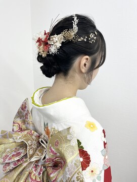 シアー(sheer) 《sheer/氏家》＃成人式 #アップスタイル #ドライフラワー