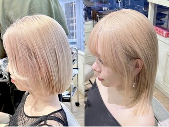 ランプ ヘアー(lamp hair)の写真/ハイトーンカラーが得意な池袋の美容室★ブリーチカラーならお任せ！なりたいカラーを叶えてくれる♪