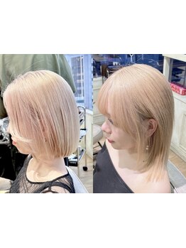 ハイトーンカラーが得意な池袋の美容室★ブリーチカラーならお任せ！なりたいカラーを叶えてくれる♪