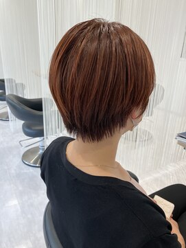 ルシードスタイルレーヴ(LUCIDO STYLE REVE) オレンジブラウンカラー、ショートスタイル
