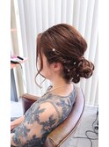 お呼ばれヘアセット×20代シニヨンスタイル