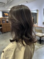 エヌ トーキョー(enu TOKYO) ハイライト グレージュ レイヤーカット