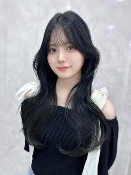 マウル 栄(MAEUL) ネビージュ　小顔に見せるヘア　ワンレン　ボブルフ