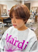 可愛いマッシュショート