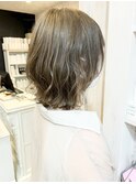 福山市美容室Caary透明感抜群オリーブベージュカラー20代 30代