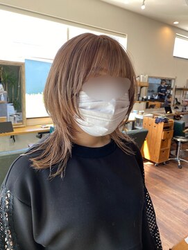 ブランチ(branch) 「周りと差がつく」ベージュシャギーマッシュウルフ