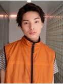 men's/メンズ/スパイキーショート/フェード/ニュアンスパーマ