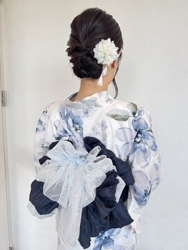 大人の浴衣アップスタイル