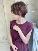 ショート/ボブ/顔周り/３０代/４０代/５０代/