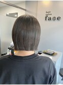 【ぱっつんボブ】グレージュカラー◎20代30代40代