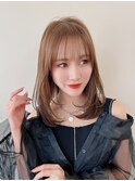 ハイレイヤー/ミディアム・ロング/20代/30代/顔周り・フェイス
